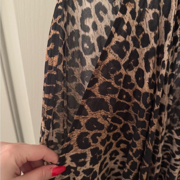 All Saints Leopard/Animal Print Sleeveless Maxi Dress size 10 - Picture 10 of 15